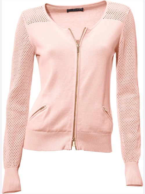 Gilet Fin Motif Tricot Ajouré Tendance - Taille Standard - helline - Kiabi
