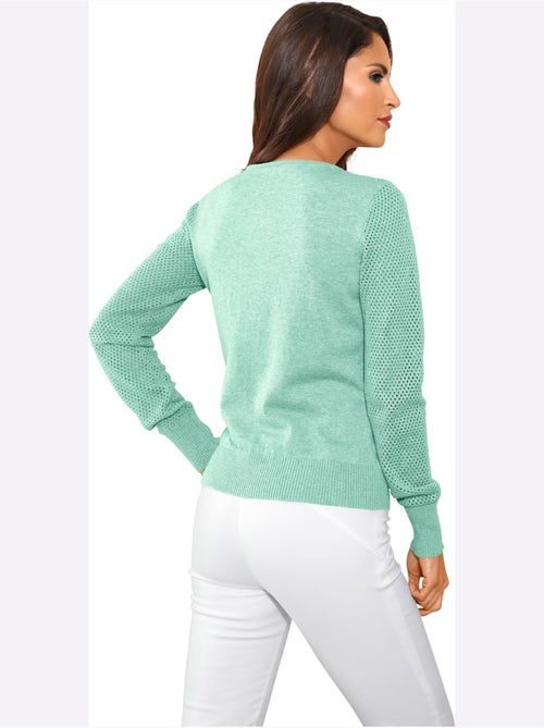 Gilet Fin Motif Tricot Ajouré Tendance - Taille Standard - helline - Kiabi