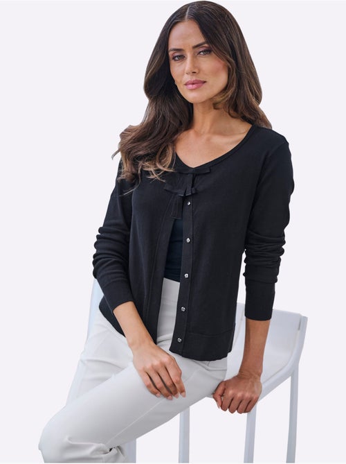Gilet Fin Nœuds Fantaisie Féminins - Taille Standard - Helline - Kiabi