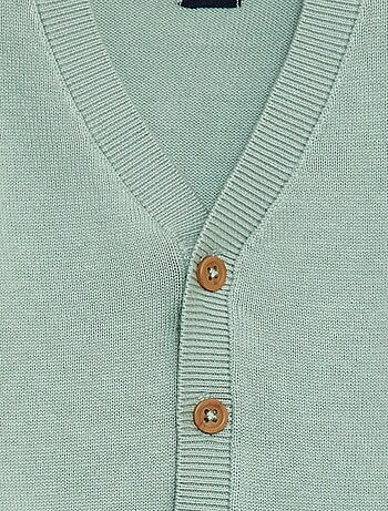 Gilet fine jauge col V