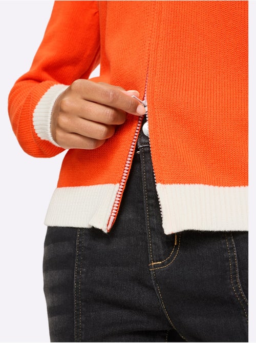 Gilet Finitions Contrastées - Taille Standard - Helline - Kiabi Gilet Finitions Contrastées - Taille Standard - Helline - Kiabi