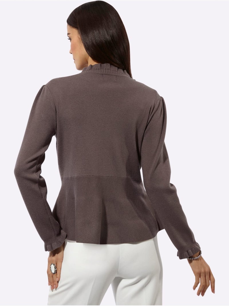 Gilet Forme Affinante - Taille Standard - Helline Gris taupe - Kiabi