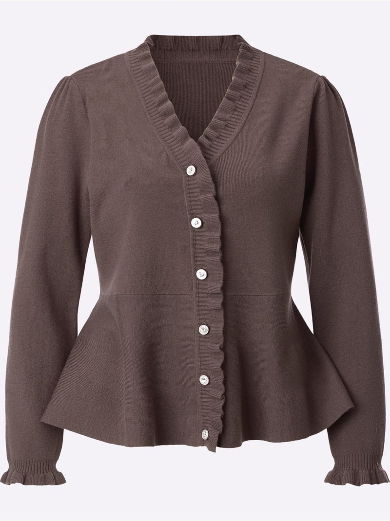 Gilet Forme Affinante - Taille Standard - Helline Gris taupe - Kiabi