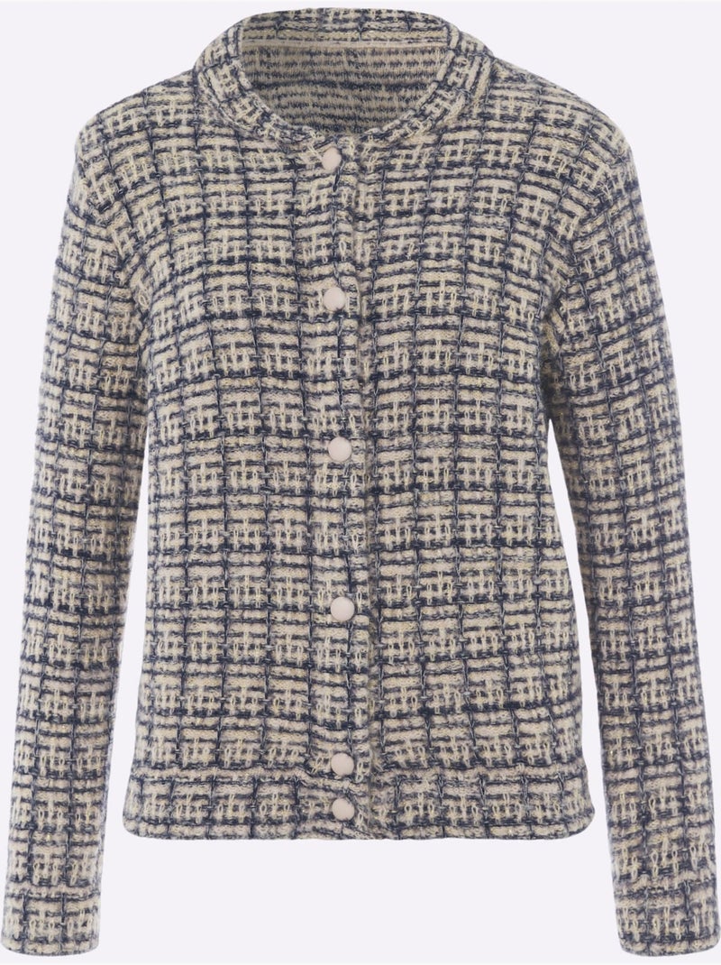 Gilet Forme Blouson Tendance - Taille Standard - helline Bleu Blanc - Kiabi
