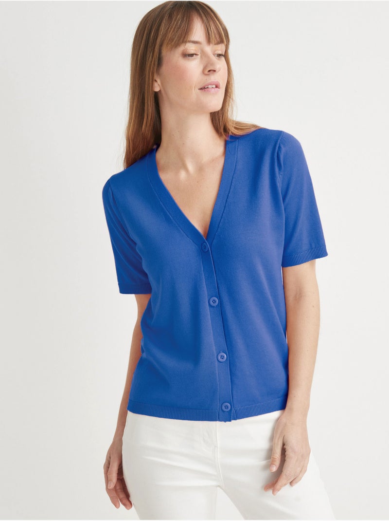 Gilet forme boîte - DAXON Bleu - Kiabi