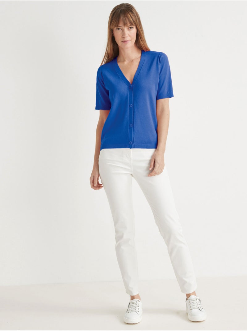 Gilet forme boîte - DAXON Bleu - Kiabi