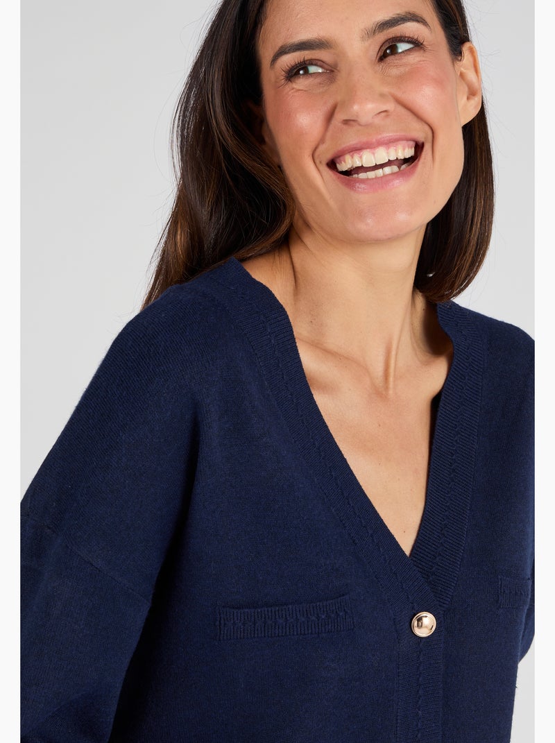 Gilet forme boîte Thermolactyl - Damart Bleu - Kiabi