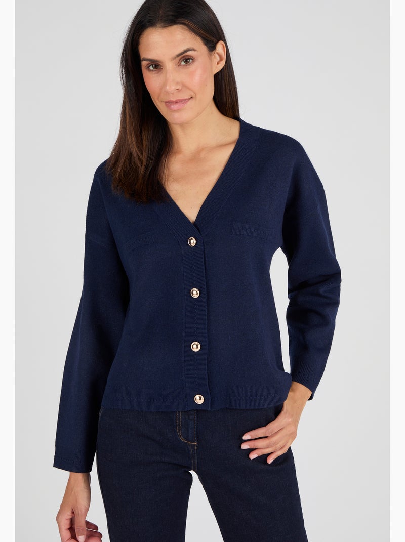 Gilet forme boîte Thermolactyl - Damart Bleu - Kiabi