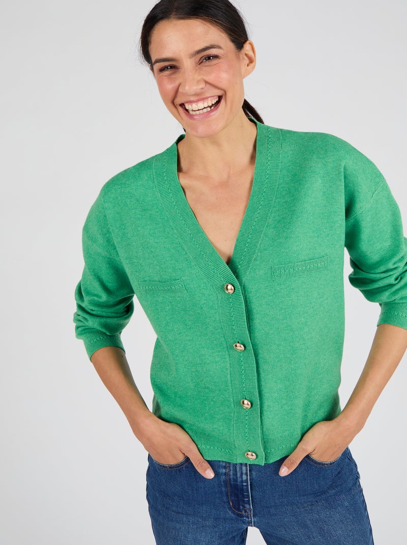 Gilet forme boîte Thermolactyl - Damart Vert - Kiabi