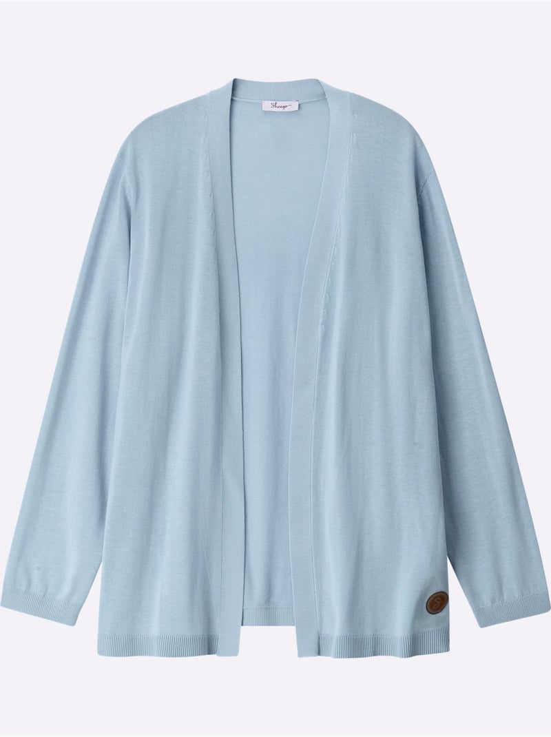Gilet Forme Longue Confortable - Taille Standard - Sheego Bleu clair - Kiabi