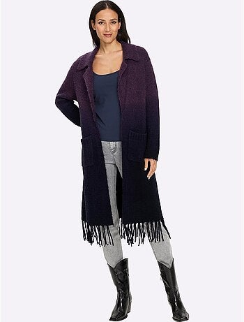 Gilet franges tendance - taille standard - helline