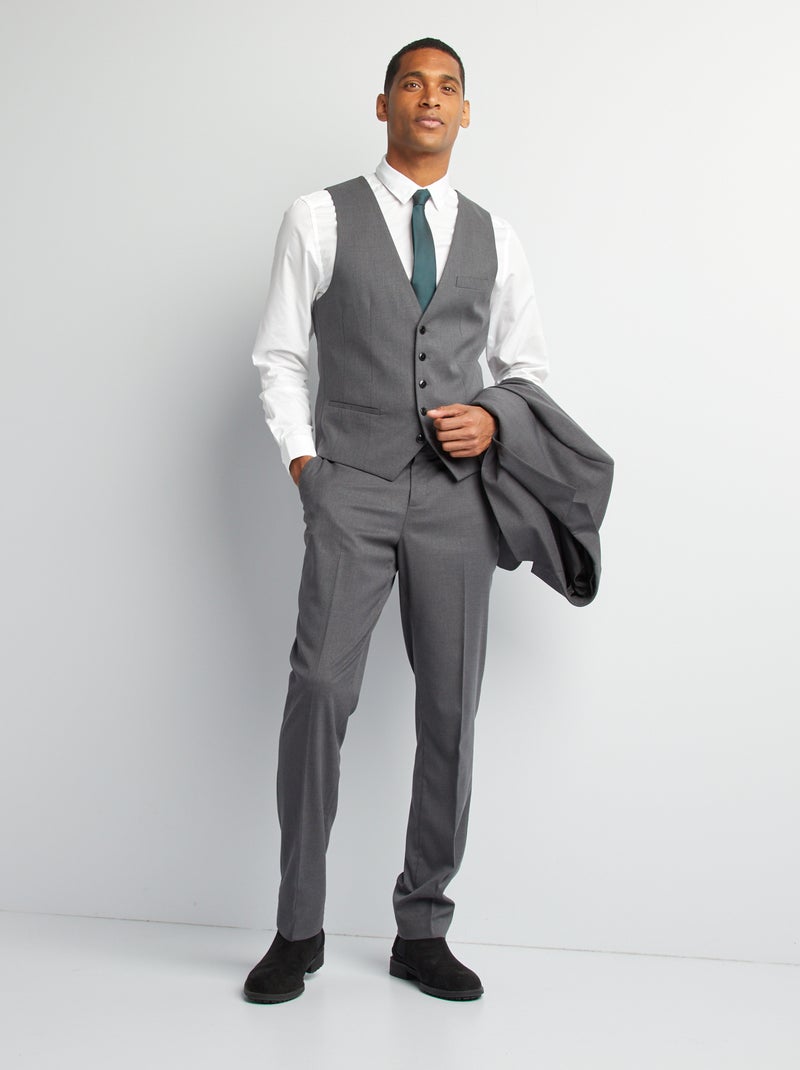 Gilet 'garçon de café' Gris - Kiabi