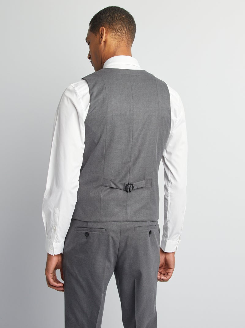 Gilet 'garçon de café' Gris - Kiabi