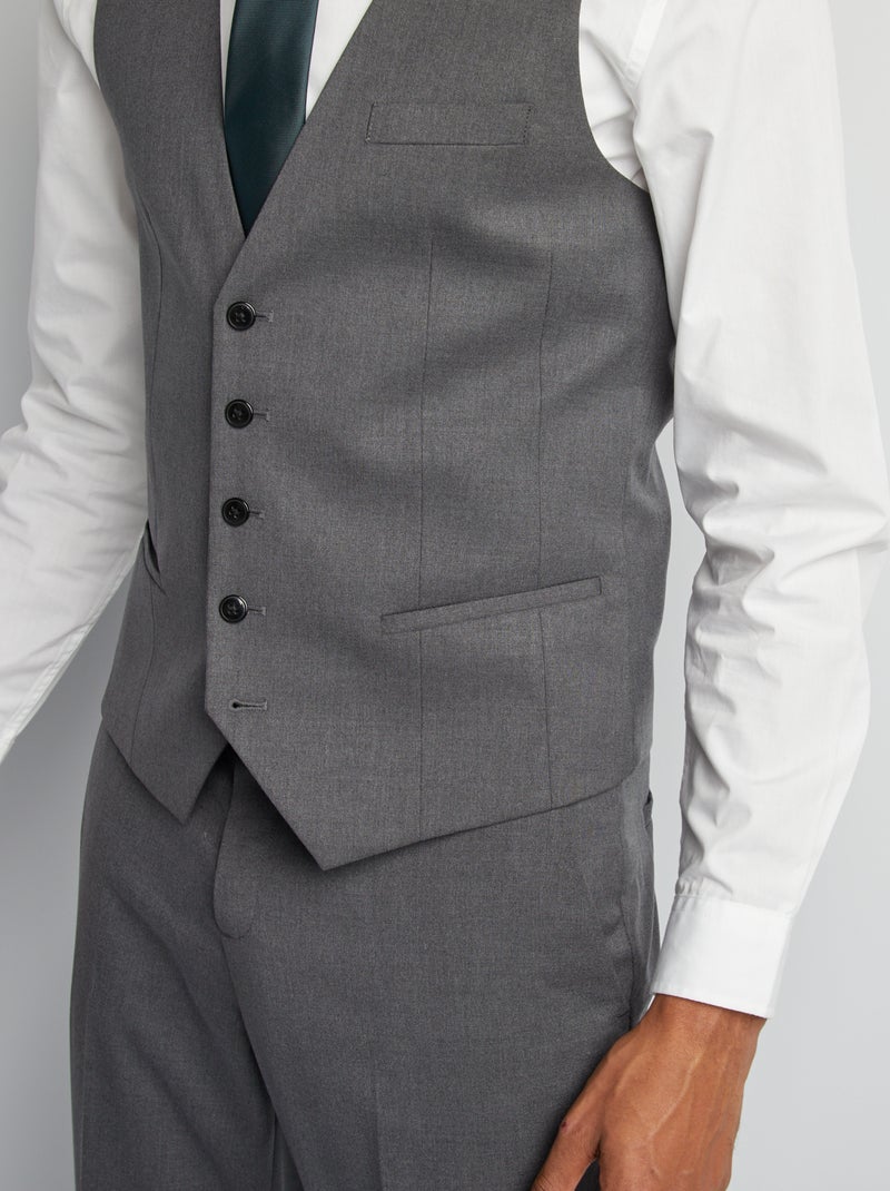 Gilet 'garçon de café' Gris - Kiabi