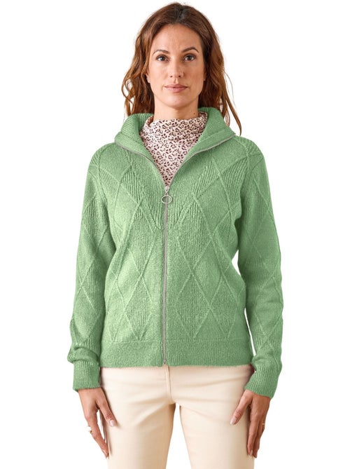 Gilet géométrique col montant zippé - DAXON - Kiabi