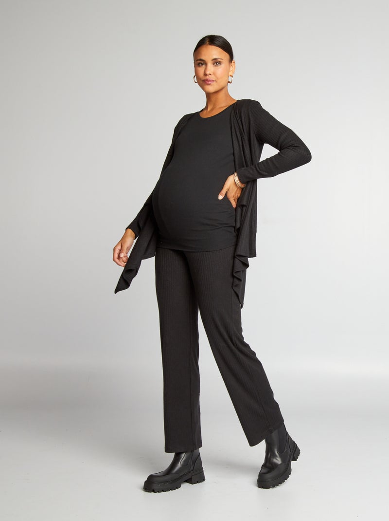 Gilet grossesse et allaitement noir - Kiabi