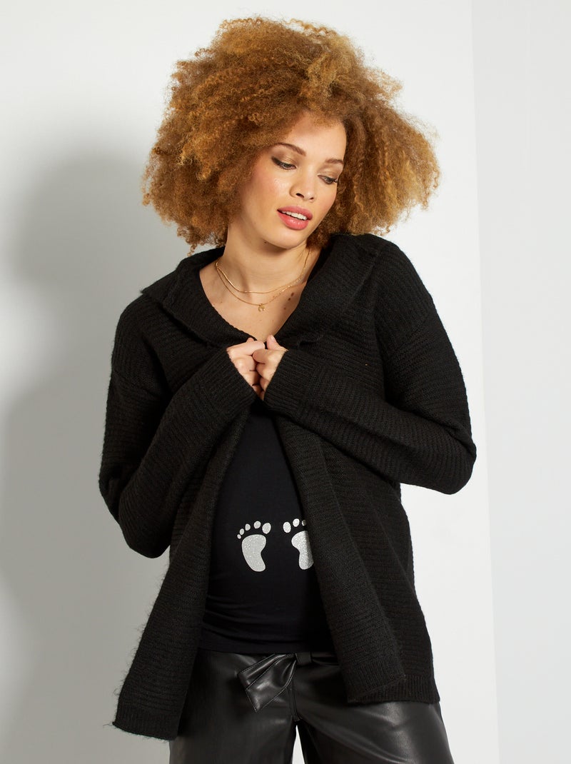 Gilet grossesse noir - Kiabi