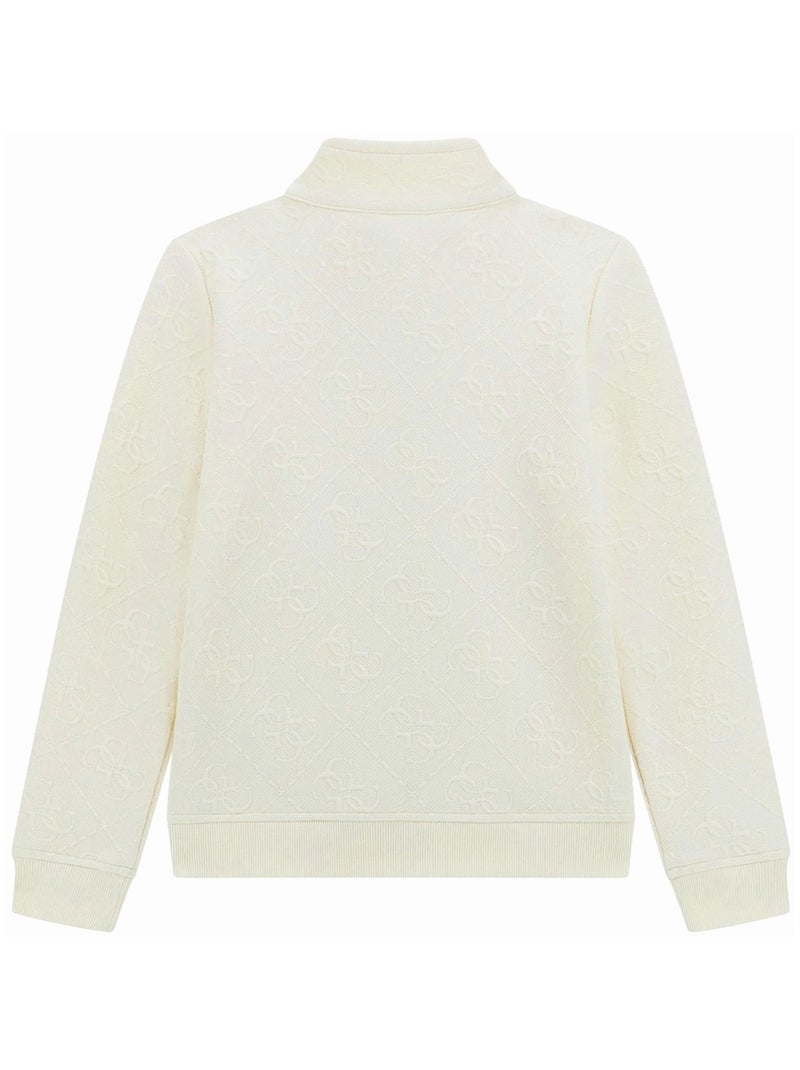 Gilet Guess kids col montant Blanc cassé - Kiabi