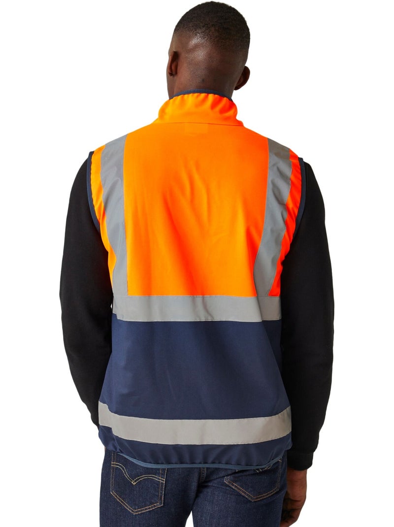 Gilet haute visibilité - regatta professional Bleu Orange - Kiabi
