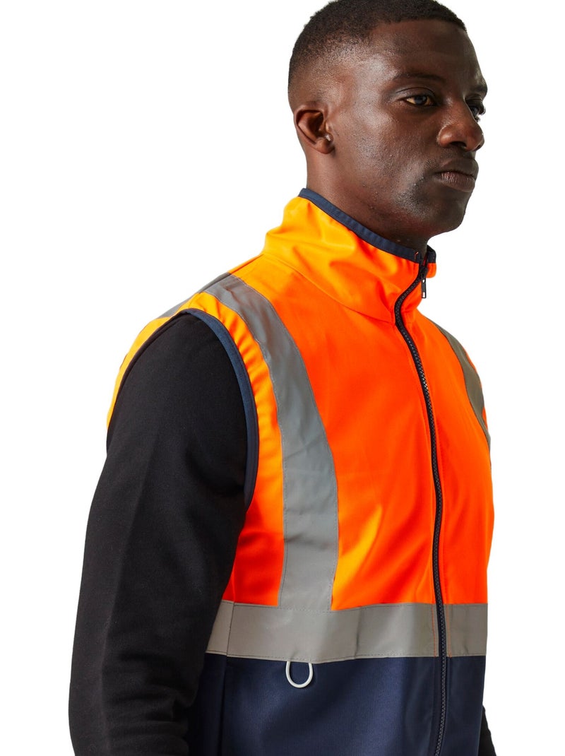 Gilet haute visibilité - regatta professional Bleu Orange - Kiabi