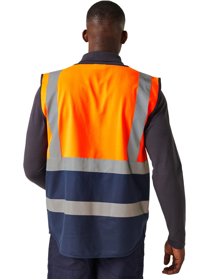 Gilet haute visibilité pro executive - regatta Bleu Jaune Bleu - Kiabi