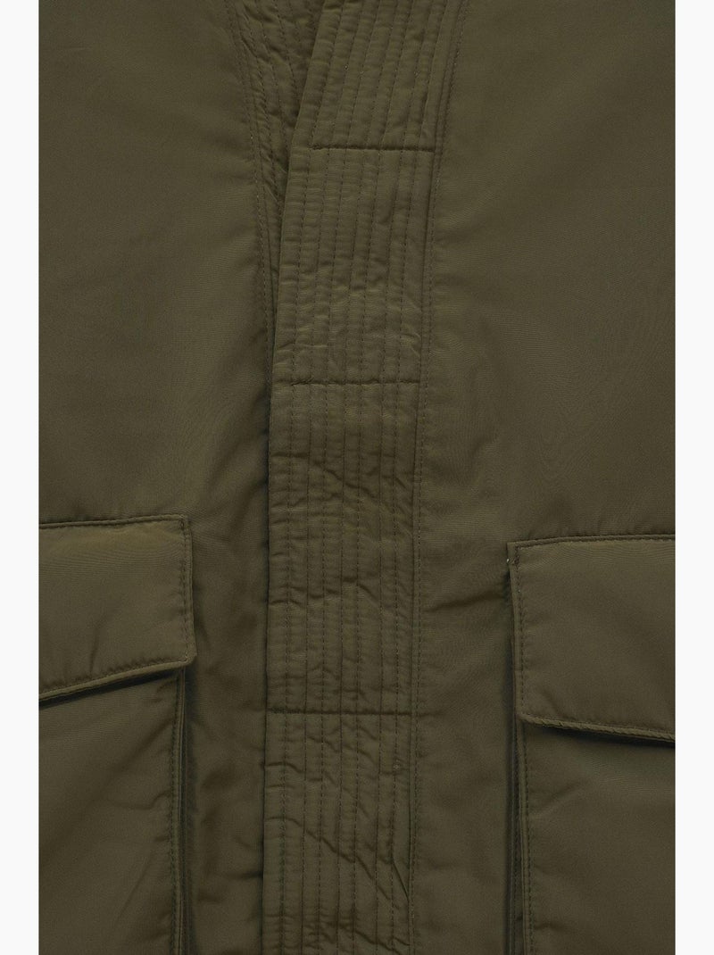 Gilet homme ajusté giesto Vert kaki - Kiabi
