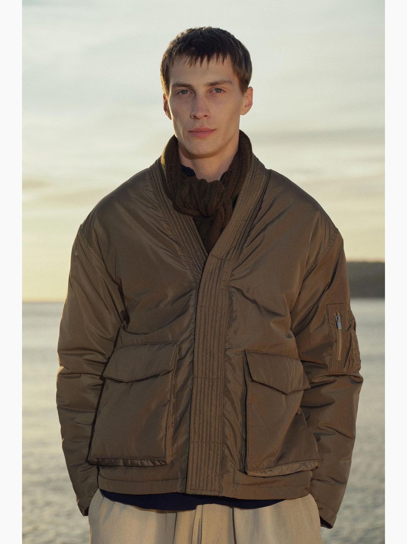 Gilet homme ajusté giesto Vert kaki - Kiabi