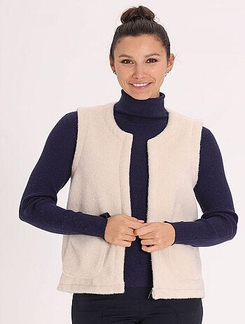 Gilet ILIESS Ecru Gilet