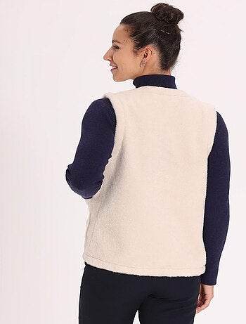 Gilet ILIESS Ecru Gilet