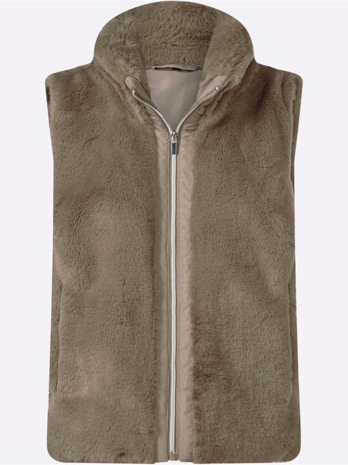 Gilet Imitation Fourrure Allure Tendance - Taille Standard - Witt - Kiabi