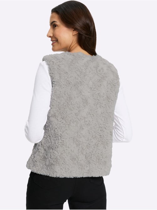 Gilet imitation fourrure imitation fourrure douce - taille standard - witt - Kiabi