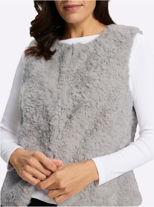 Gilet imitation fourrure imitation fourrure douce - taille standard - witt - Kiabi