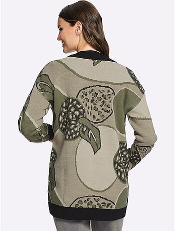 Gilet Jacquard Doux Comme Du Cachemire - Taille Standard - Moda Vilona