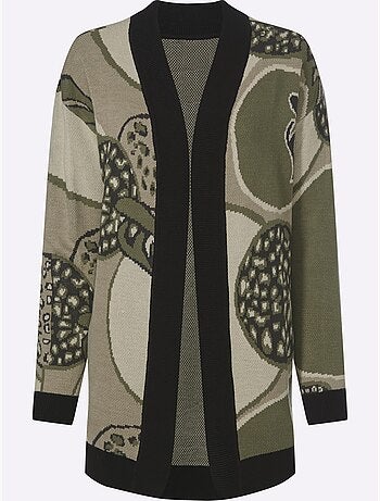 Gilet Jacquard Doux Comme Du Cachemire - Taille Standard - Moda Vilona