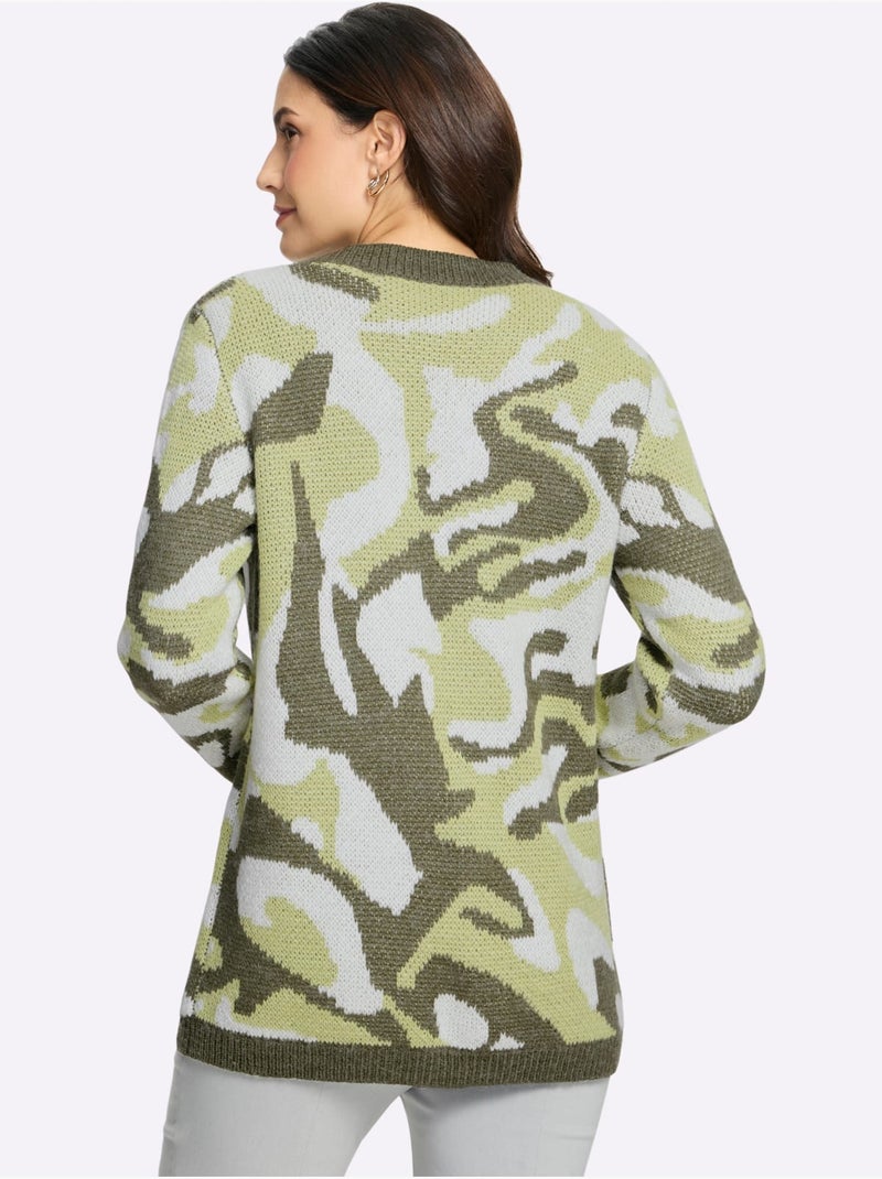 Gilet Jacquard Doux Et Moelleux - Taille Standard - Witt Pistache - Kiabi