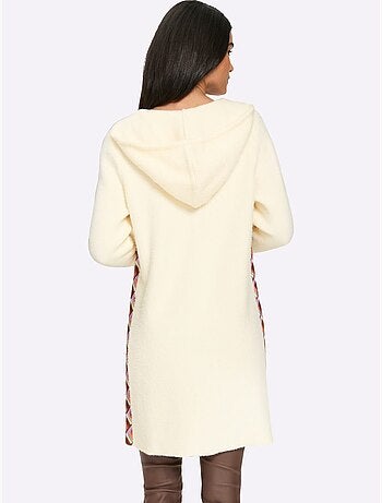 Gilet Jacquard Empiècements Contrastés Modernes - Taille Standard - Helline