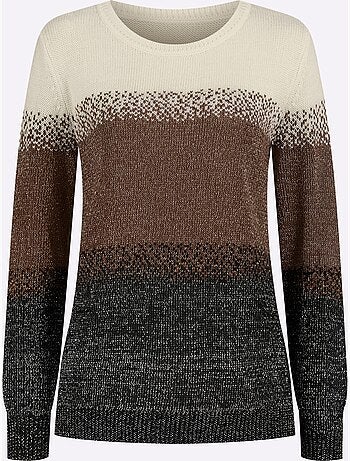 Gilet Jacquard Fils Brillants Dorés - Taille Standard - Moda Vilona