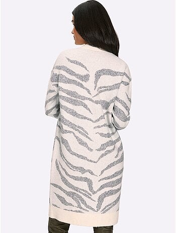 Gilet Jacquard Joli Jacquard à L'aspect Animal - Taille Standard - Helline