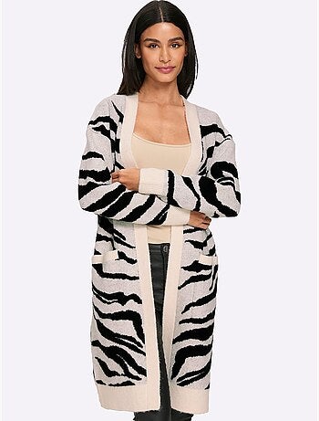 Gilet Jacquard Joli Jacquard à L'aspect Animal - Taille Standard - Helline