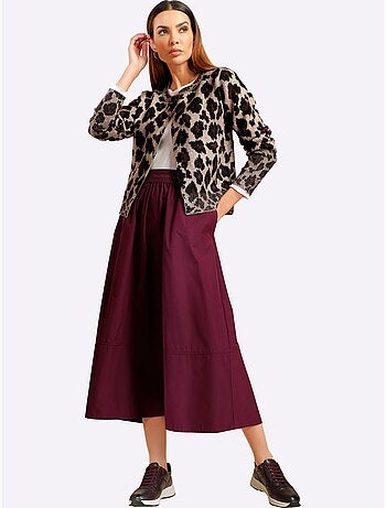 Gilet Jacquard Joli Jacquard à L'aspect Animal - Taille Standard - Helline