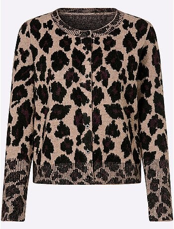 Gilet Jacquard Joli Jacquard à L'aspect Animal - Taille Standard - Helline