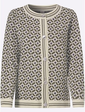 Gilet jacquard joli motif jacquard - taille standard - helline