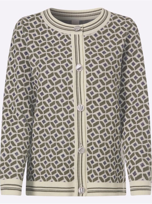 Gilet jacquard joli motif jacquard - taille standard - helline - Kiabi Gilet jacquard joli motif jacquard - taille standard - helline - Kiabi