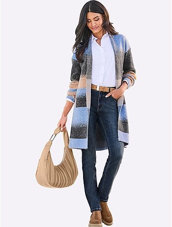 Gilet jacquard joli motif jacquard - taille standard - helline