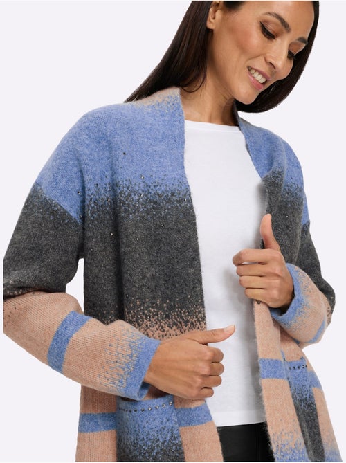Gilet jacquard joli motif jacquard - taille standard - helline - Kiabi Gilet jacquard joli motif jacquard - taille standard - helline - Kiabi