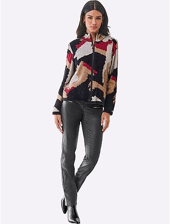 Gilet jacquard motif camouflage tendance - taille standard - helline