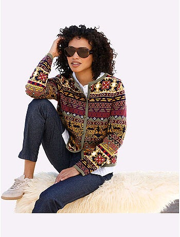 Gilet Jacquard Motif Jacquard Original - Taille Standard - Helline