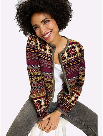 Gilet Jacquard Motif Jacquard Original - Taille Standard - Helline