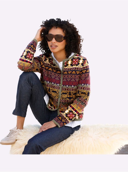 Gilet Jacquard Motif Jacquard Original - Taille Standard - Helline - Kiabi