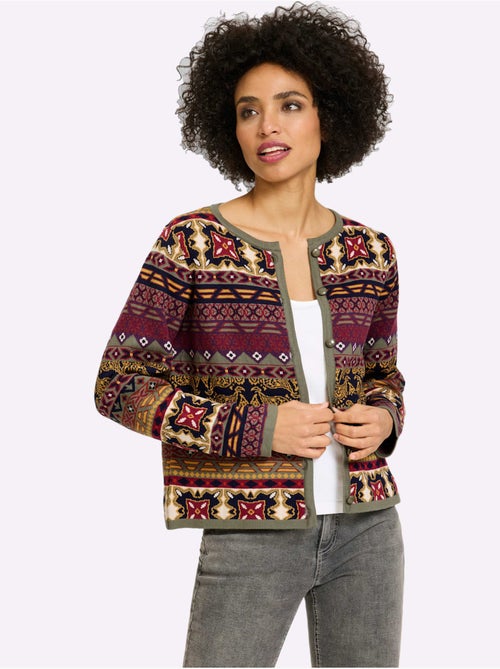 Gilet Jacquard Motif Jacquard Original - Taille Standard - Helline - Kiabi
